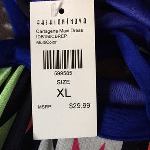 Fashion Nova Dresses - NWT Fashion Nova Cartagena Maxi multicolored dress Fashion Nova Dresses - NWT Fashion Nova Cartagena Maxi multicolored dress